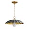 Maxim Lighting Primrose 1-Light Pendant, Dark Grey/Gold Leaf 18055DGGL - alternate 1